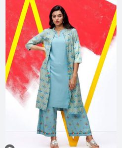 Kurti With Bottom &amp; Jacket