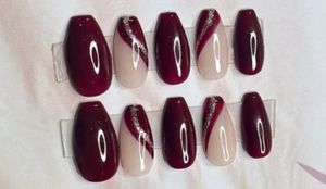 Marron & Nude Press On Nails