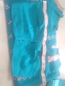 Sequins Saree With Blose And Petticot.