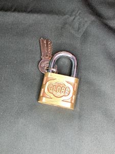 🆕Globe Brass Lock With 3 Keys ( 2inch - 280gms)
