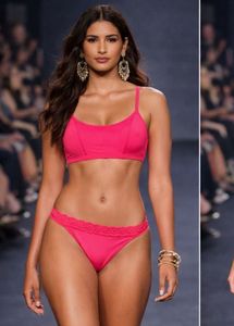 Neon Pink Bikini Top