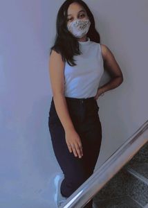 Mock Neck Top For 32-34 Bust Size