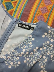 Sassafras Blue And White Dress