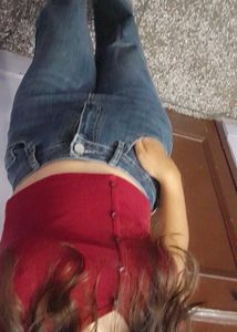 on sale !!! cute crop top and jeans