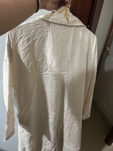 Long Linen Trench coat - Plus Size - Not Worn