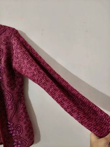 Floral Embroidered Cardigan