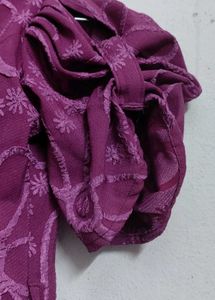 Floral Print Purple Dress