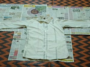 White Striped Button-Up