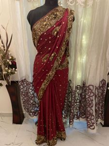 Elegant Maroon Aishwarya rai's inspo