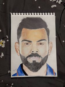 Virat Kohli Portrait Drawing