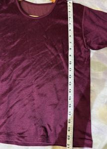 Burgundy Beautiful Long Sleeve Top