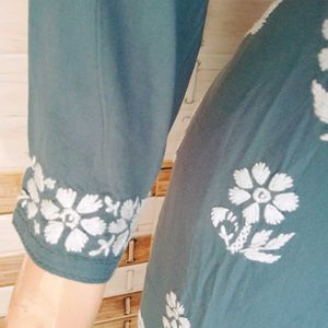 Pure Chikankari Lakhnowi Rayon Plazzo Set
