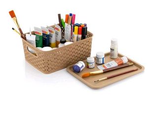 Plastic Medium Size Baskets With Lid
