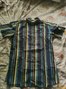 Striped Button-Down Shirt