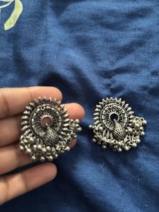 Peacock Jhumka Earrings