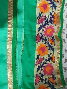 Green Embroidered Saree