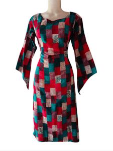 Patchwork Print Dress