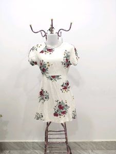 White Floral Dress