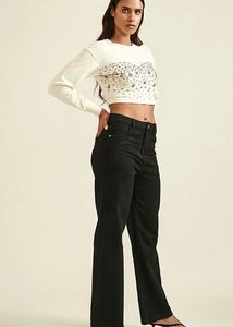 Cover Story Beaded Crop Top