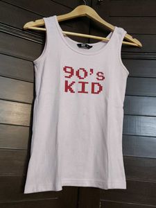 Easybuy women pink casual tank top