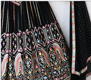 Embroidered black Lehenga