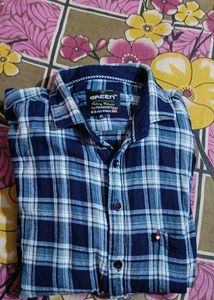 Men Checked  Shirt Xl Size