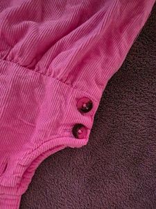 Pink Dunagaree Girl Baby 1-2yr