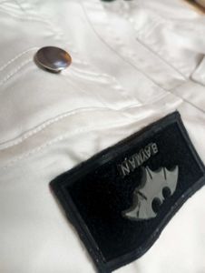 White Denim Jacket with Patches