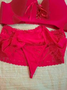 Hot Red Sexy  Lingerie Set