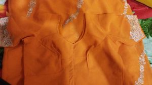 Orange Ethnic sarees