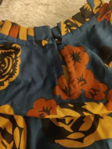 Floral Print Mini Dress