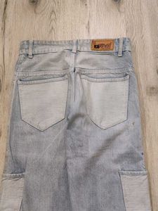 Sc9801 Tumex Cargo Bootcut Jeans Waist 26 Inches