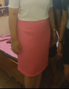 Ajio Pencil Satin Skirt