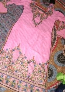 Pink Embroidered Salwar Kameez