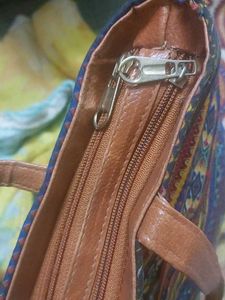 Ethnic Boho Multicolored Handbag + Coin key pouch