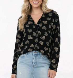 royal print shirstistic top