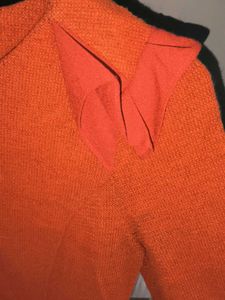 Orange Long Sleeve Dress