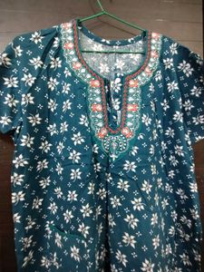 Vintage Floral Print Nightgown