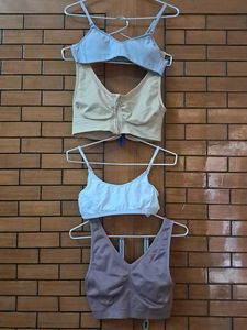 Combo Of Four Imported Fabric  Sports Bra