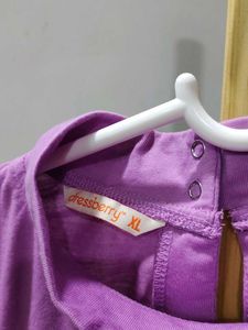 Violet High Neck Tshirt