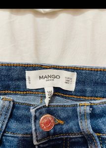 MANGO flare Super High Waisted Jeans