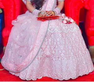 Beautiful Pink Designer Lehngaa With Heavy Flayer.
