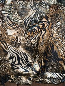 Animal Print Cropped Shirt