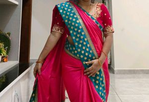 Elegant Pink Saree