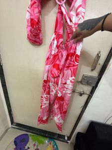 Pink Floral Jumpsuit