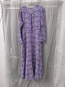 Purple Bandhani Print Kurti Ankle Length Pant Set