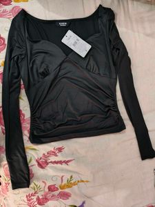 Chic Black Long Sleeve Top