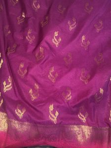 Purple Banarasi Silk Saree