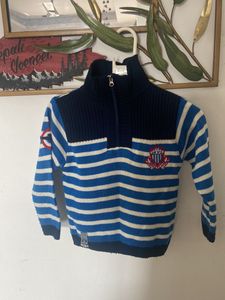 Blue Striped Sweater