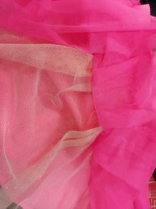 H&amp;M Pink Glittery Tulle Skirt